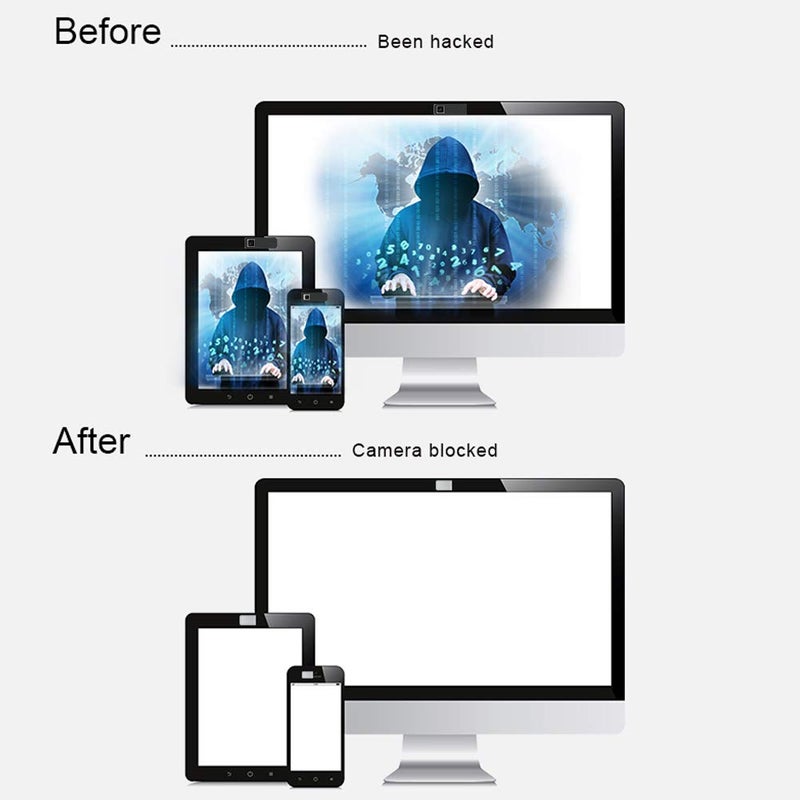 EYSOFT Webcam Cover Slider, Laptop Camera Cover 0.02in Ultra-Thin fits Echo Spot Smartphones Tablets Macbooks Computers Desktops with Strong Adhensive, Protecting Privacy and Securtiy - Image 4